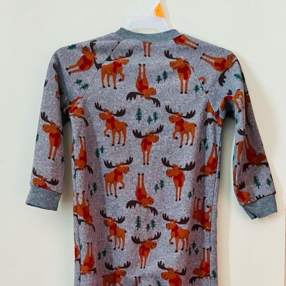 Carter's Christmas Holiday Toddler Micro fleece Blanket Sleeper Pajama - Picture 7 of 10